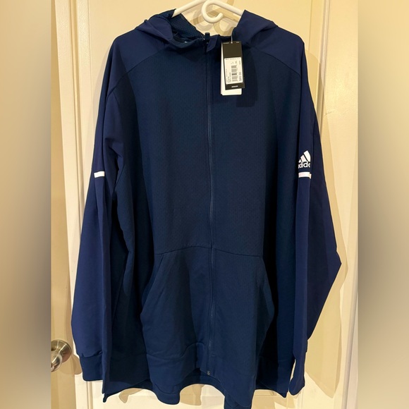 NWT Navy Adidas Full Zip Jacket 3XL (Big & Tall) - Picture 1 of 5